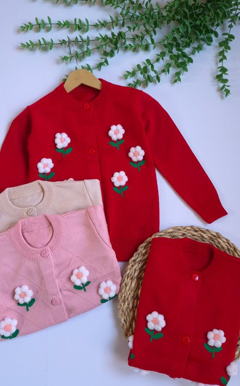 ژاکت بافت گل