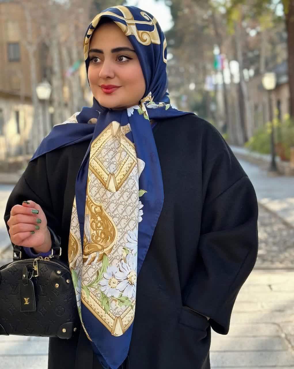 روسری ابریشم ژاکارد