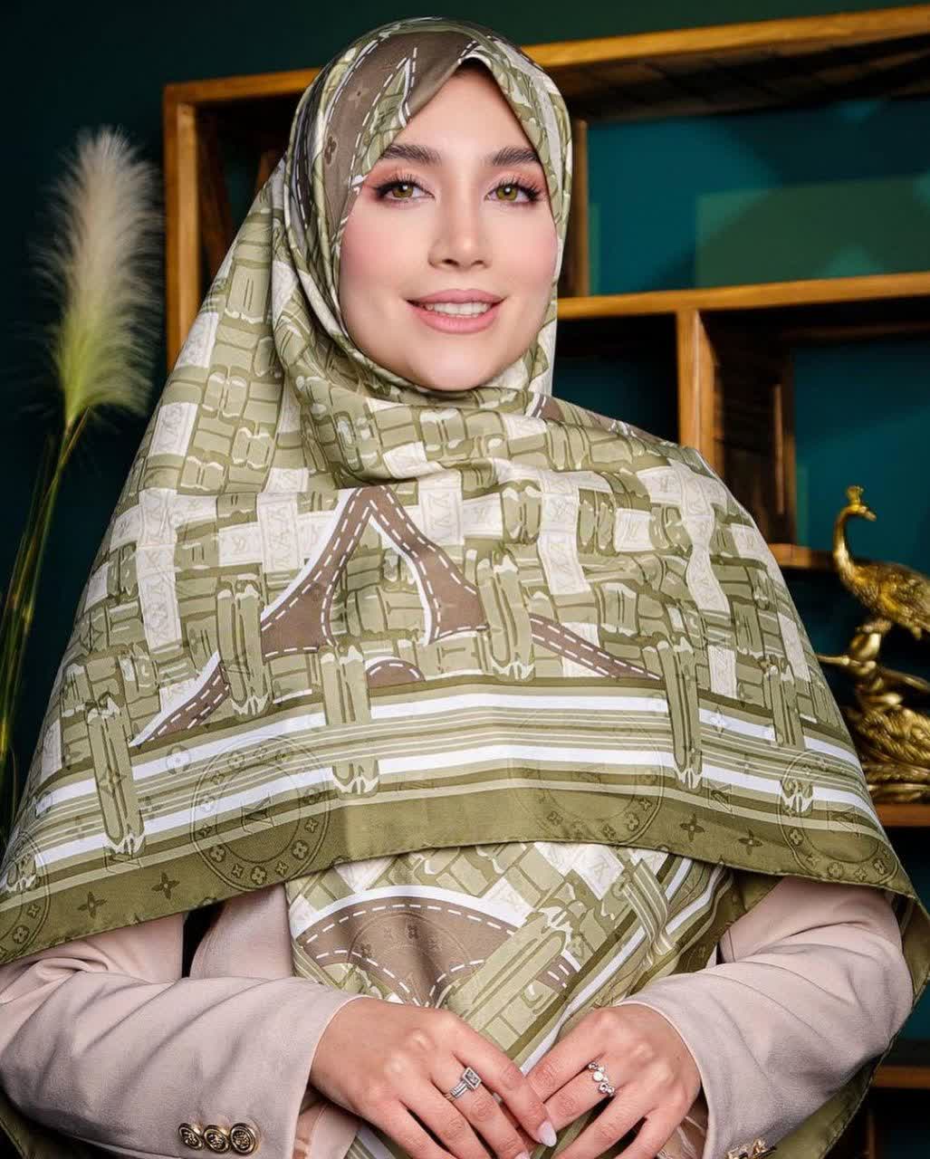 روسری ابریشم ژاکارد