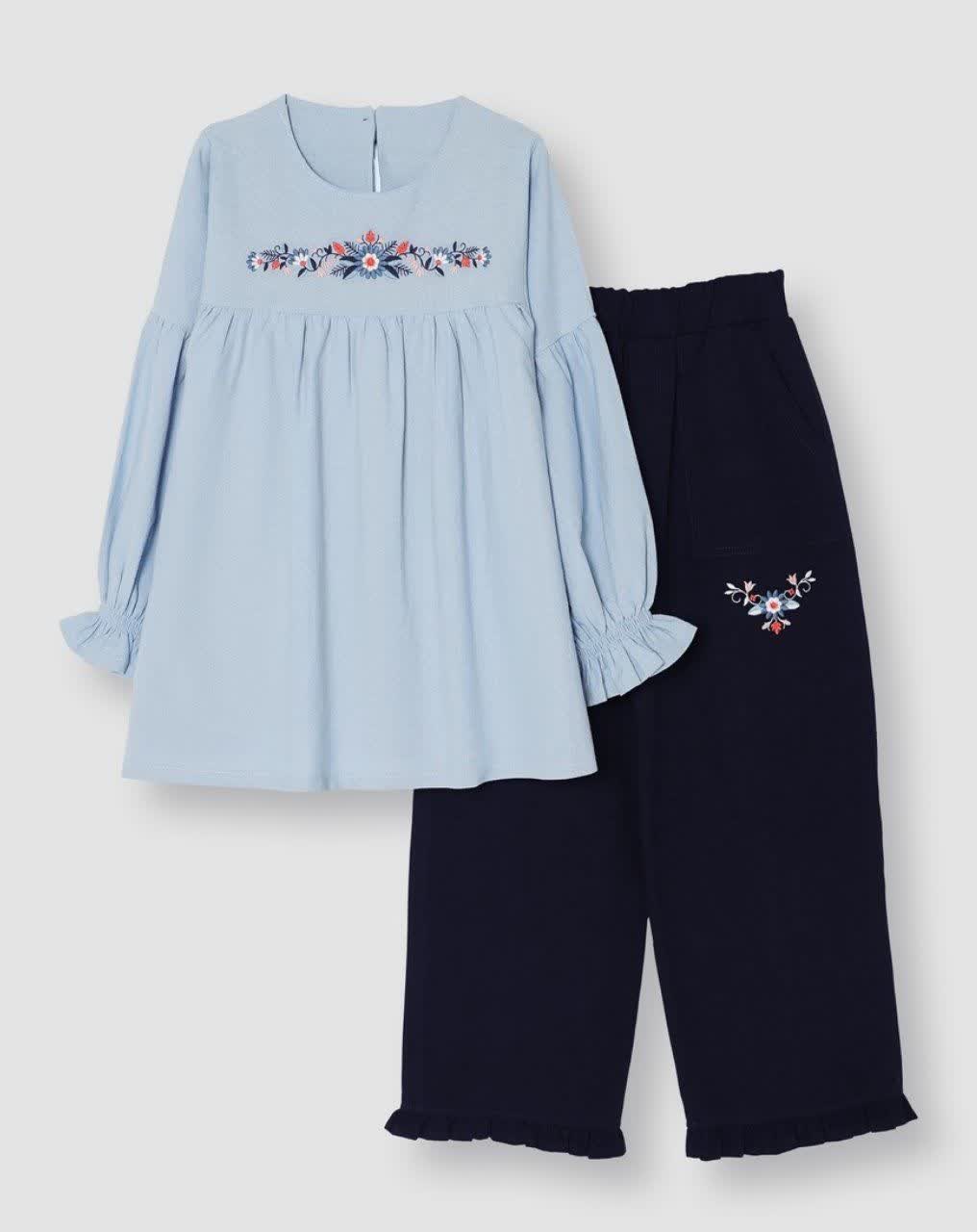 شومیز شلوار گلدوزی