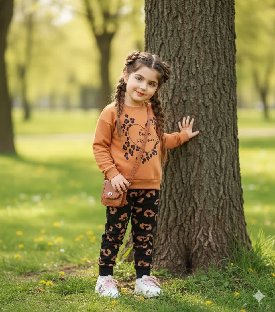 بلوز شلوار پلنگی